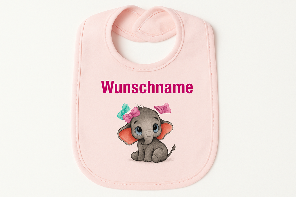 Baby Lätzchen mit Elefant