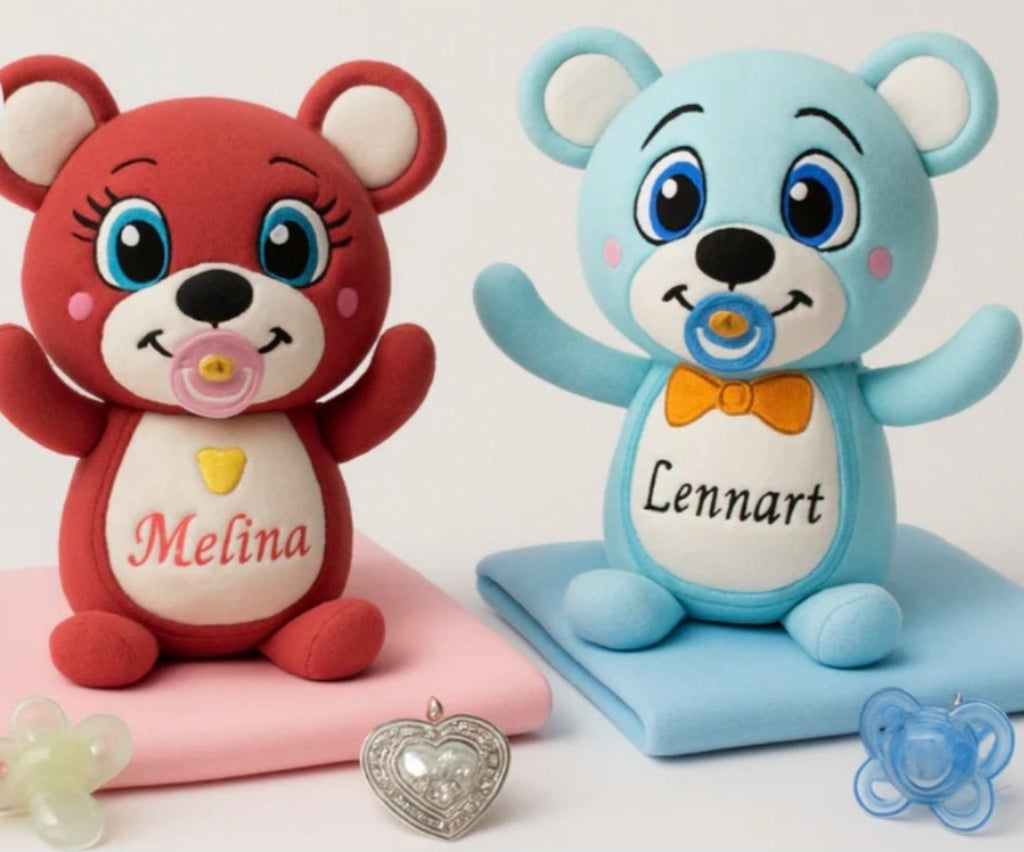 Kuschelbär bestickt - Teddy Namen personalisiert Geschenk